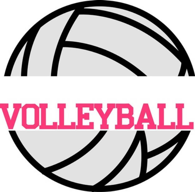 Picture of Volleyball Name Drop SVG File