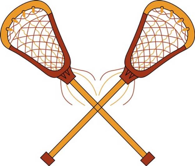 Picture of Lacrosse Sticks SVG File