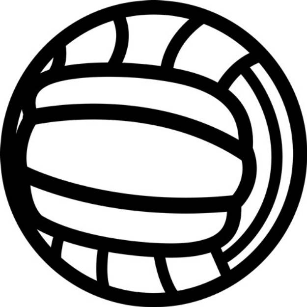 Picture of Volleyball Outline SVG File