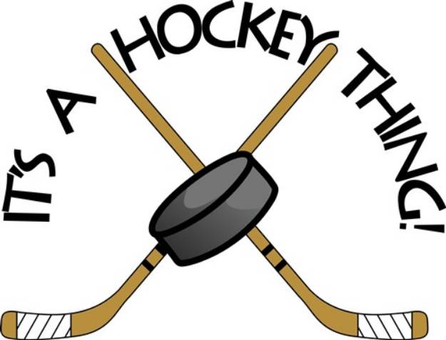 Picture of Hockey Thing SVG File