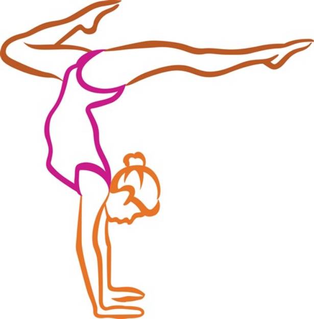 Picture of Female Gymnast SVG File