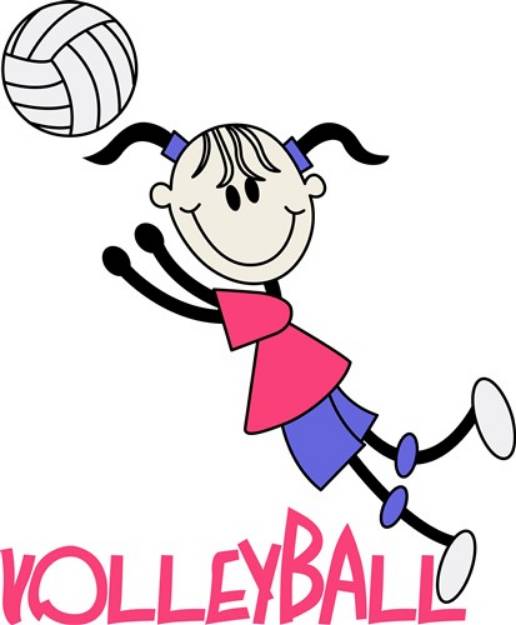 Picture of Volleyball Girl SVG File