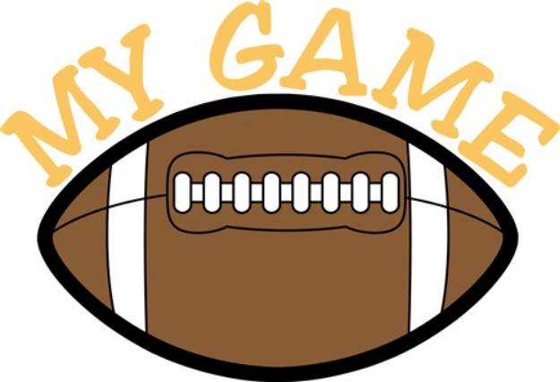 Picture of Football My Game SVG File