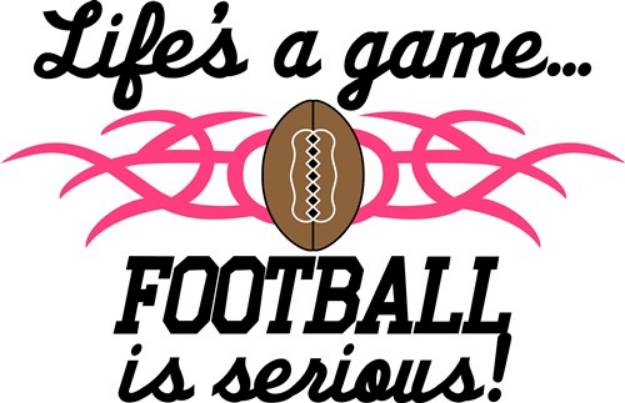 Picture of Football Is Serious SVG File