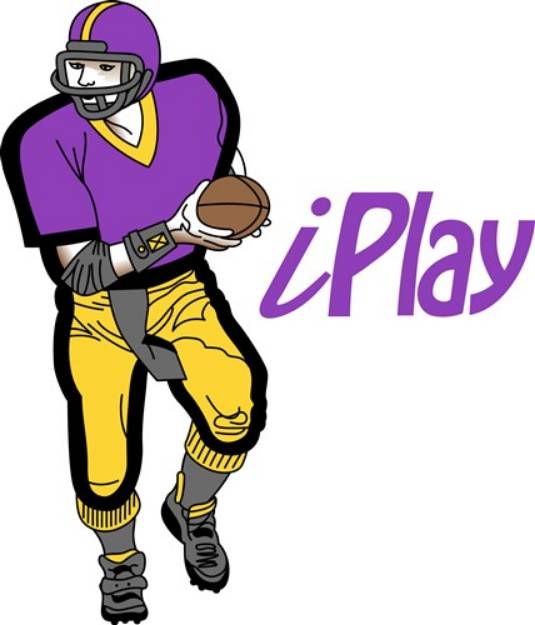 Picture of Football iPlay SVG File