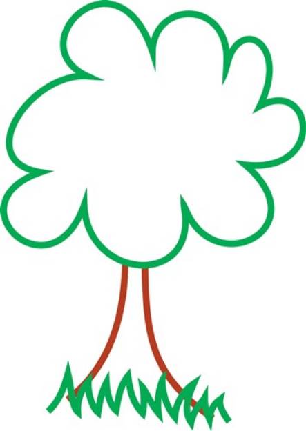 Picture of Deciduous Tree SVG File