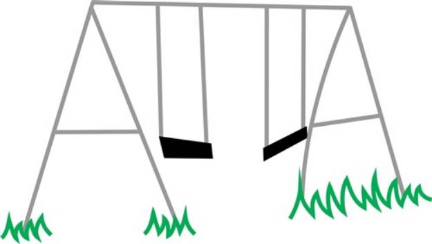 Picture of Swing Set SVG File