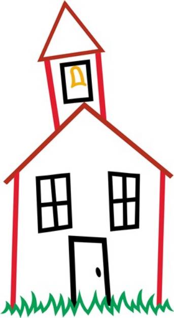 Picture of School House SVG File