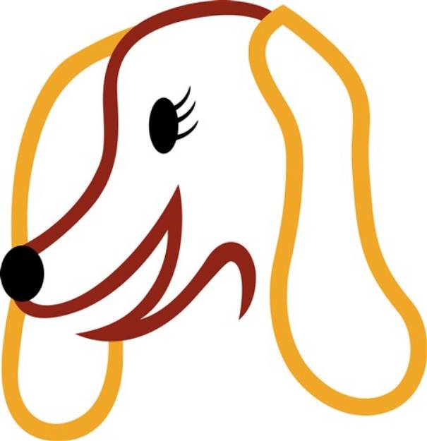 Picture of Dog Face SVG File