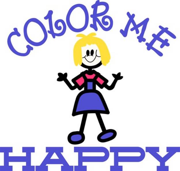 Picture of Color Me Happy SVG File