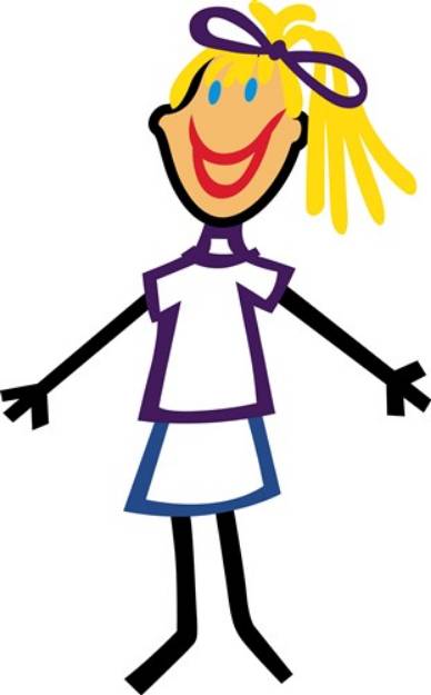 Picture of Stick Girl SVG File