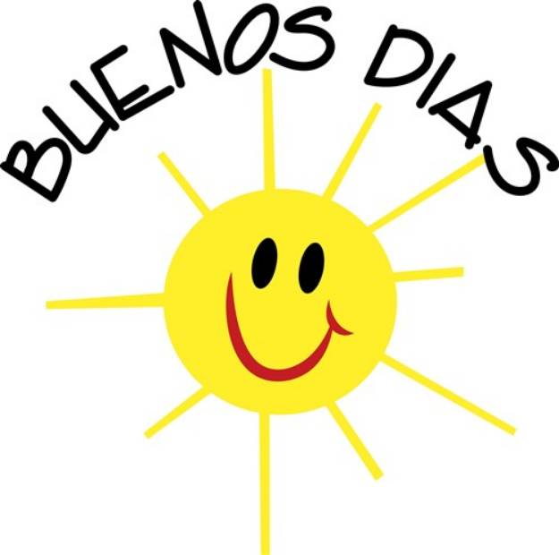 Picture of Buenos Dias SVG File