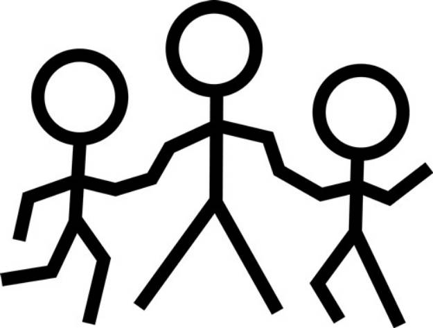 Picture of Stick People SVG File