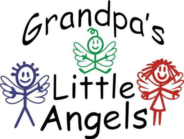 Picture of Grandpas Little Angels SVG File