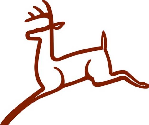 Picture of Deer Outline SVG File