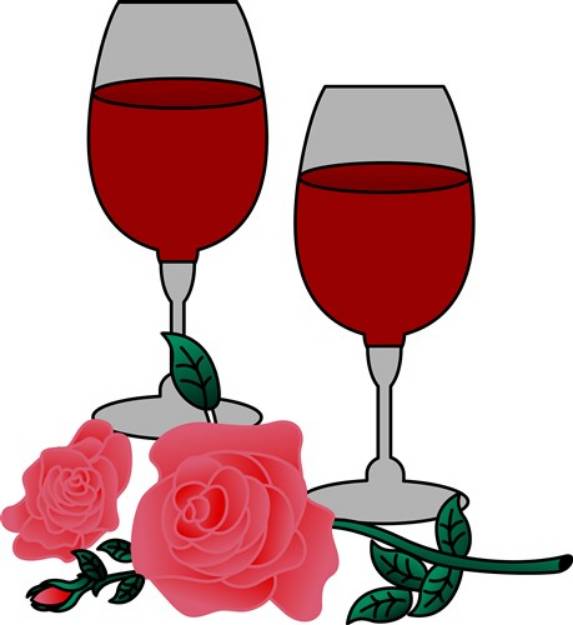Picture of Wine & Roses SVG File