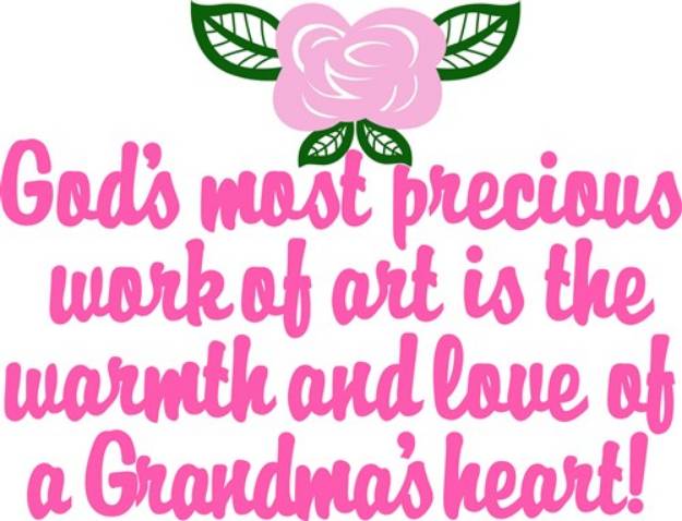Picture of Precious Grandma SVG File
