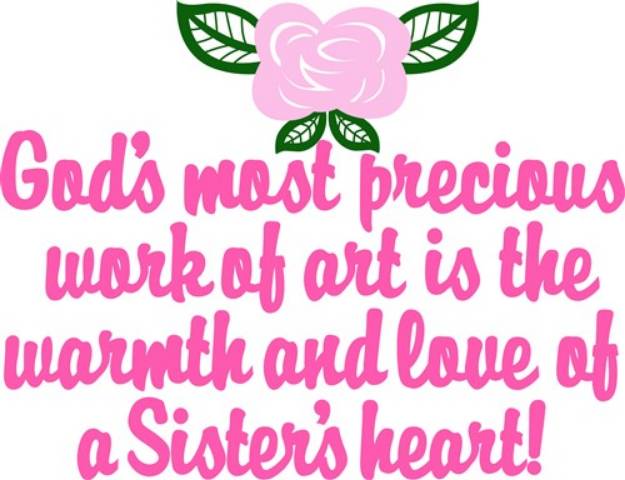 Picture of Sisters Heart SVG File