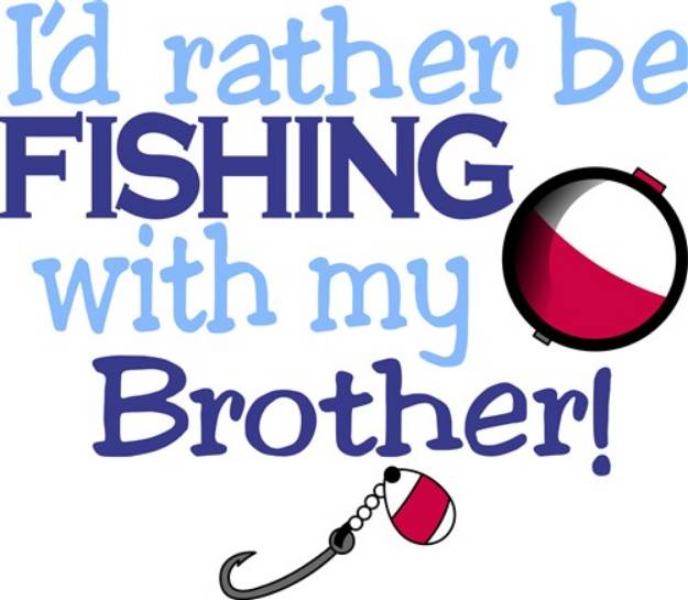 Picture of Rather Be Fishing SVG File