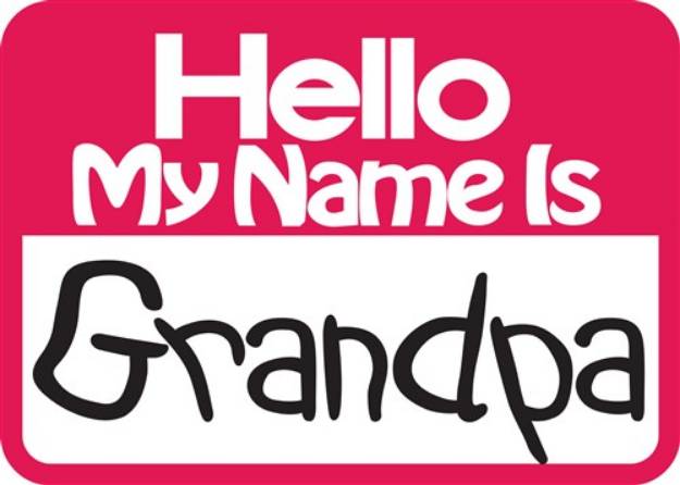 Picture of Hello Grandpa SVG File