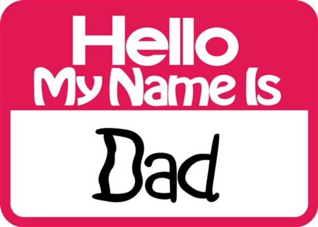 Picture of Hello Dad SVG File