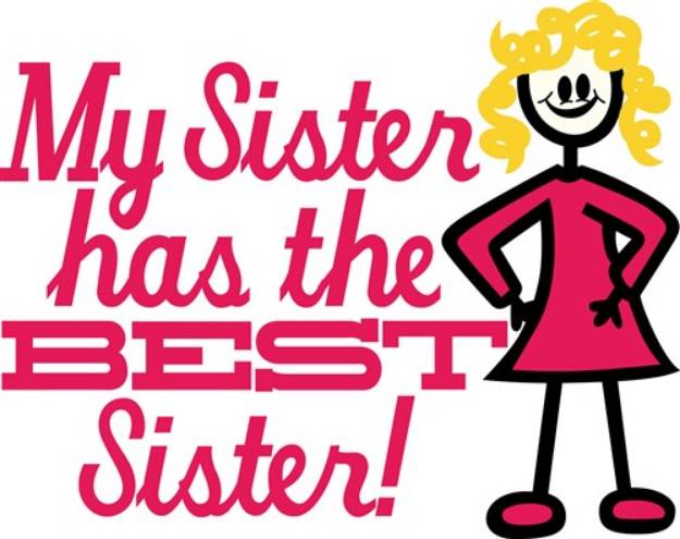 Picture of Best Sister SVG File