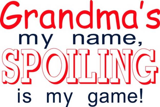 Picture of Spoiling Grandma SVG File