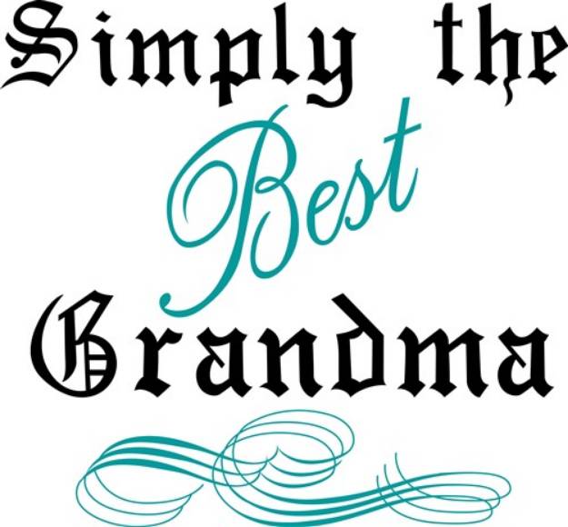Picture of The Best Grandma SVG File
