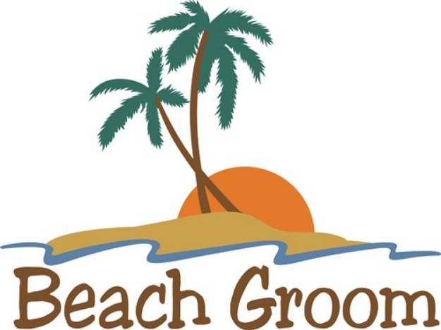 Picture of Beach Groom SVG File