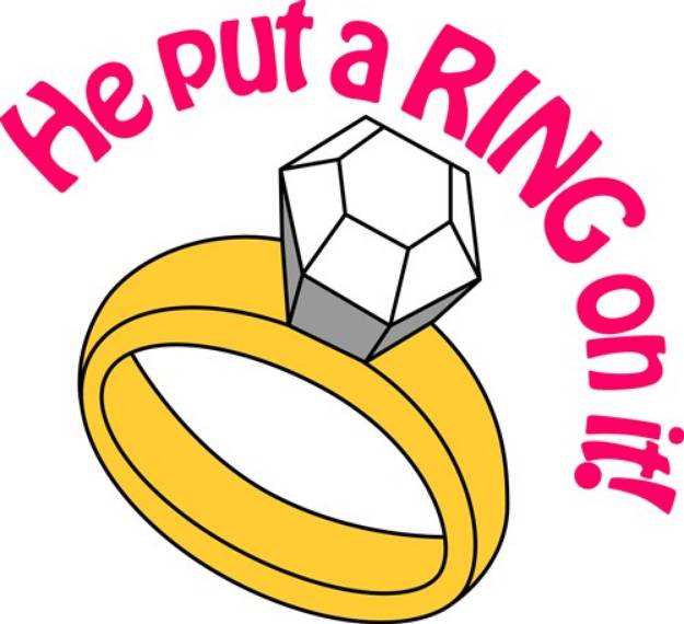 Picture of He Put a Ring SVG File
