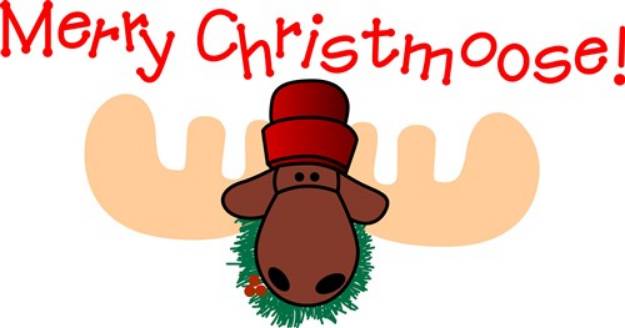 Picture of Merry Christmoose! SVG File