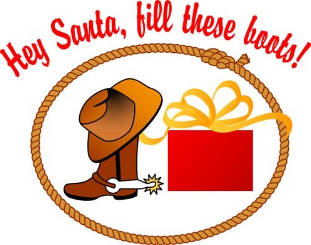 Picture of Filling Boots Santa SVG File
