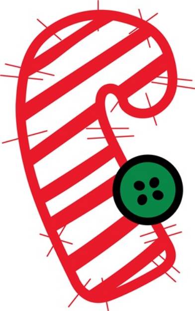 Picture of Applique Candy Cane SVG File