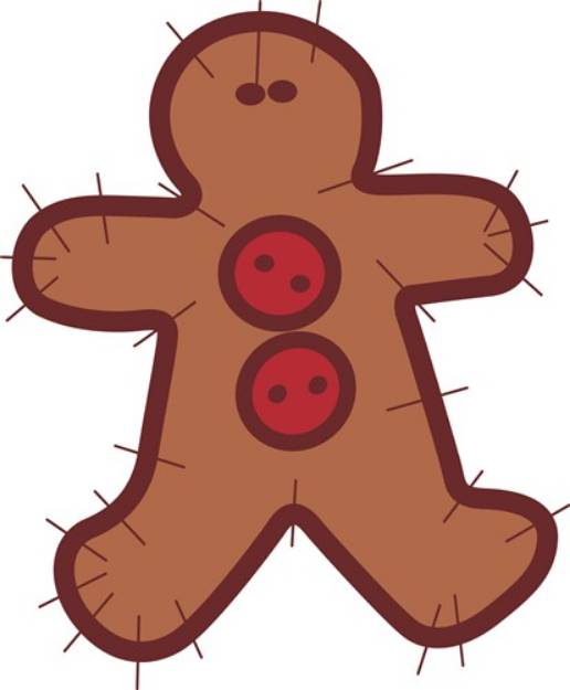 Picture of Applique Gingerbread SVG File