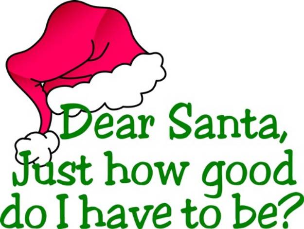Picture of Dear Santa SVG File
