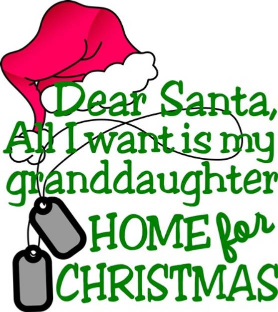 Picture of Granddaughter Home SVG File