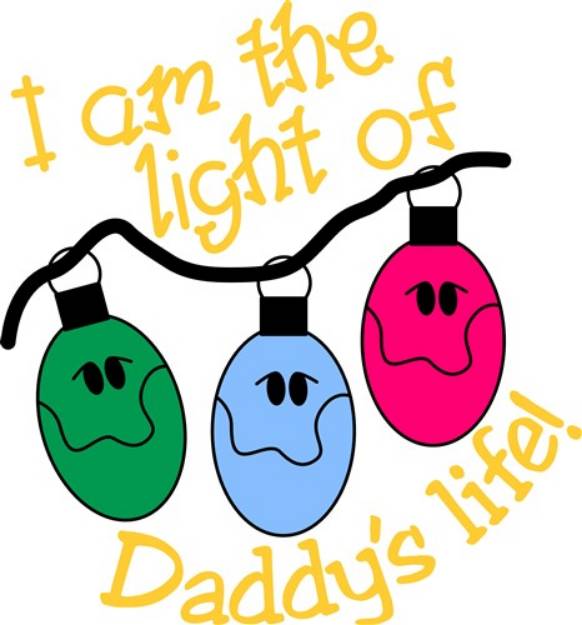 Picture of Daddys Christmas Lights SVG File