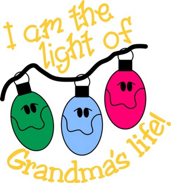 Picture of Grandmas Christmas Lights SVG File