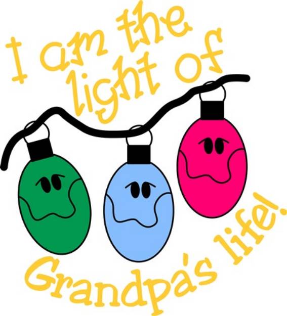 Picture of Grandpas Christmas Lights SVG File