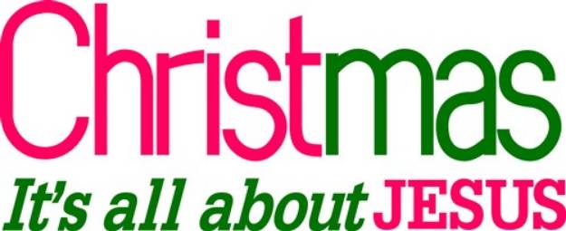 Picture of Christmas Is About Jesus SVG File