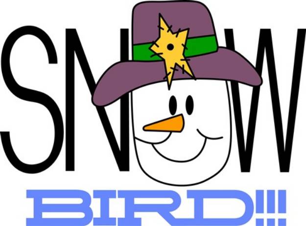Picture of Snow Bird SVG File