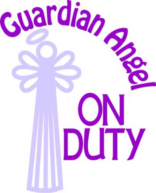 Picture of Guardian Angel On Duty SVG File