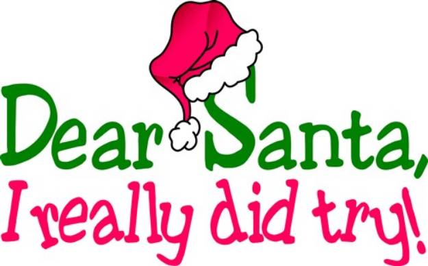 Picture of Dear Santa SVG File