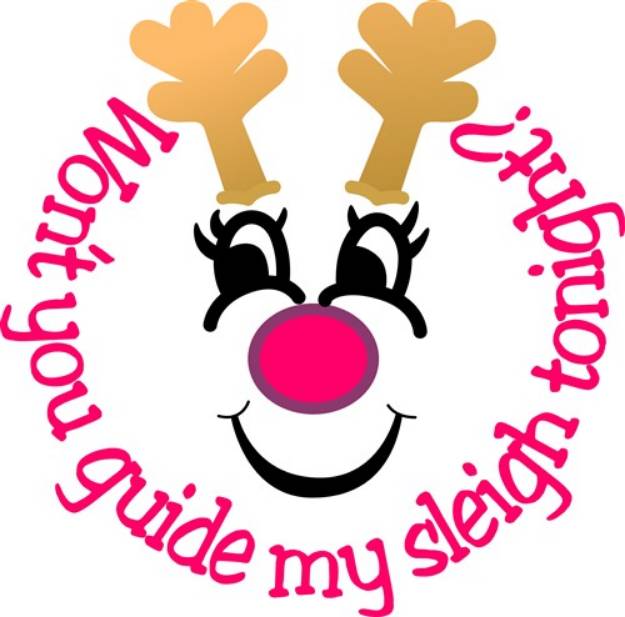 Picture of Guide My Sleigh Tonight SVG File