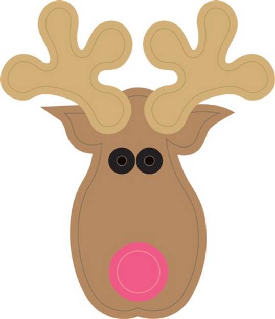 Picture of Rudolph Face SVG File