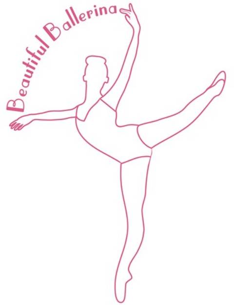 Picture of Beautiful Ballerina SVG File