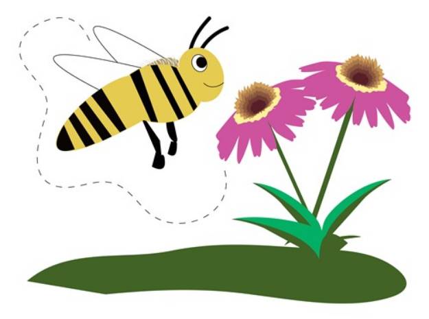 Picture of Busy Bee SVG File