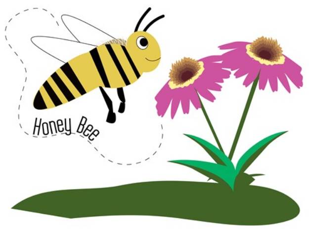Picture of Busy Honey Bee SVG File