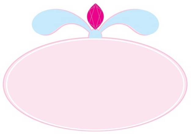 Picture of Pink Plaque Blank SVG File