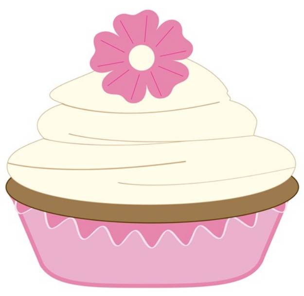 Picture of Vanilla Cupcake SVG File